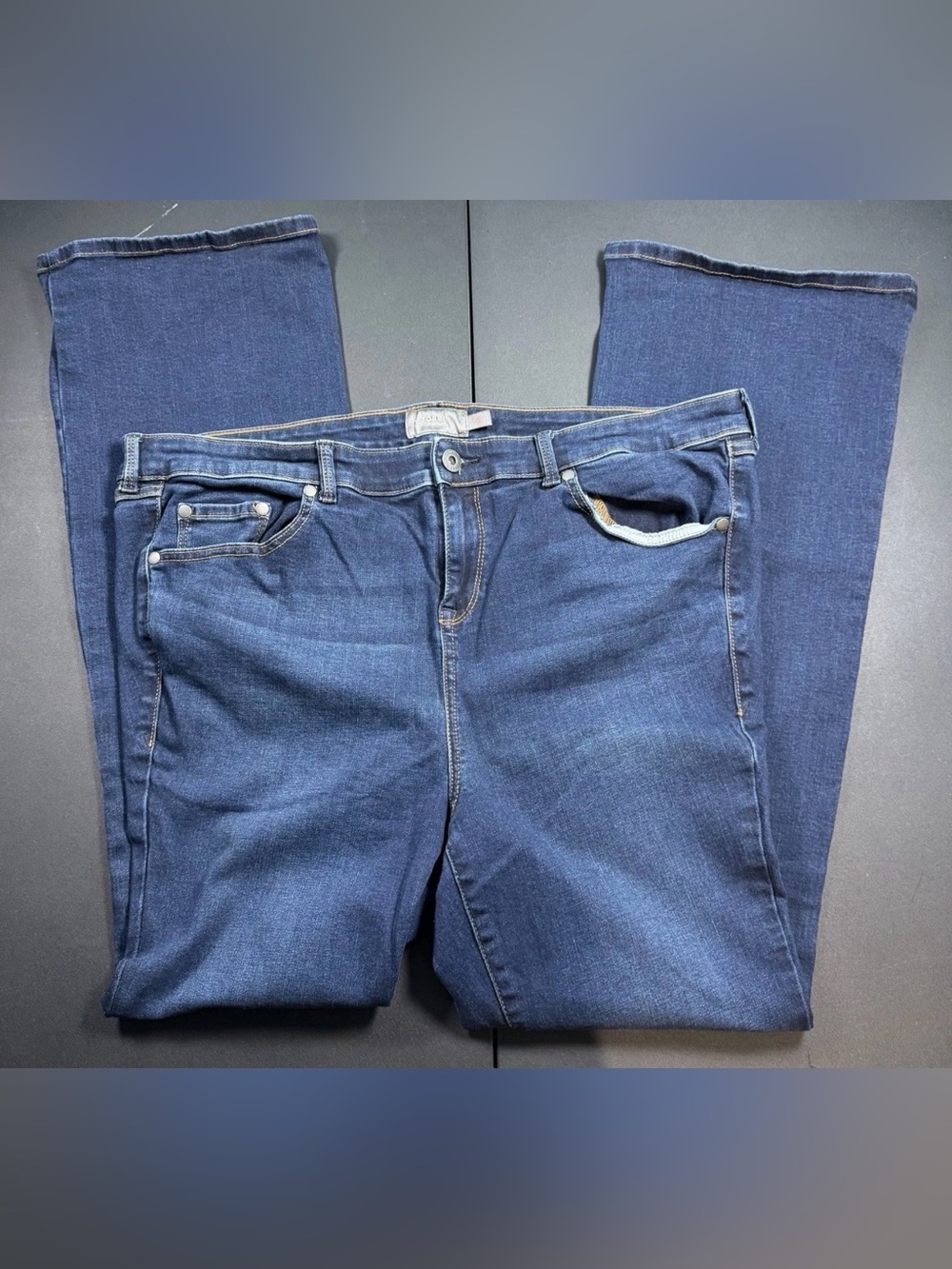 torrid Boot Cut Jeans in Dark Blue Denim